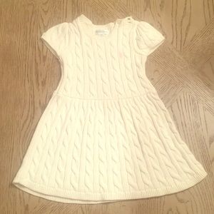 Cream Ralph Lauren dress- 18 mo